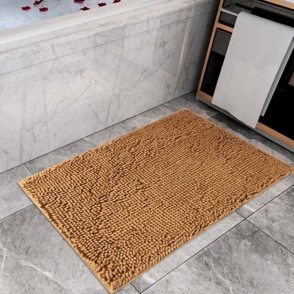 Chenille Rust Bath Mat 24 x 36 in By Catalina Home - Picture 1 of 2